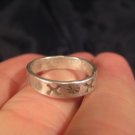999 Silver Hill Tribe Ring nothern Thailand jewelry art size 5.75