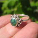 925 Silver Tibetan Turquoise Ring jewelry Nepal Size 8.5 US UN 925 Silver Tibetan Turquoise Ring jewelry Nepal Size 8.5 US UN