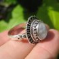 925 Silver Moonstone Ring  jewelry Nepal Size 9.75 US UN
