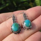 925 Silver Tibetan Turquoise Earrings Earring jewelry Nepal himalayan art A7 925 Silver Tibetan Turquoise Earrings Earring jewelry Nepal himalayan art A7