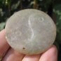 Light Olive Green Jade dragon stone mineral Carving pendant amulet A11