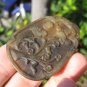 Nephrite Jade Bird stork duck flower stone Carving pendant amulet