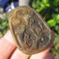 Nephrite Jade Bird stork duck flower stone Carving pendant amulet