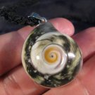 925 Silver Green Turban Shell pendant necklace Thailand A6 925 Silver Green Turban Shell pendant necklace Thailand A6