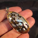 925 Silver African Turban Shell pendant Thailand jewelry art A4 925 Silver African Turban Shell pendant Thailand jewelry art A4