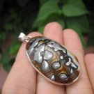 925 Silver African Turban Shell pendant Thailand jewelry art A7 925 Silver African Turban Shell pendant Thailand jewelry art A7