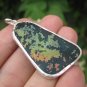 925 Silver Old Roman Glass Pendant Afghanistan Jewelry art A3