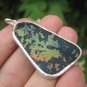 925 Silver Old Roman Glass Pendant Afghanistan Jewelry art A3