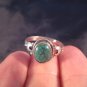 925 Silver Tibetan Turquoise stone Ring  jewelry art Nepal Size 8.25 US  q1/2 GB