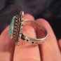 925 Silver Tibetan Turquoise stone Ring jewelry art Nepal Size 10 US T1/5 GB