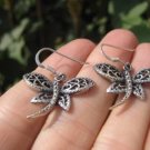 925 Silver Dragon Fly Dragonfly Earrings Earring jewelry Cambodia art 925 Silver Dragon Fly Dragonfly Earrings Earring jewelry Cambodia art