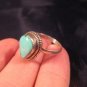 925 Silver Tibetan Turquoise stone Ring Nepal jewelry Size 8 US