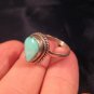 925 Silver Tibetan Turquoise stone Ring Nepal jewelry Size 8 US