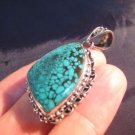 925 Silver Tibetan Turquoise stone crystal Pendant Necklace Nepal Jewelry Art B3 925 Silver Tibetan Turquoise stone crystal Pendant Necklace Nepal Jewelry Art B3