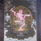 24 K gold Mahakala Thangka Thanka painting Nepal Himalayan art A4