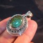 925 Silver Turquoise Compartment Locket Pendant Necklace Nepal Jewelry Art A7