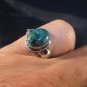 925 Silver Tibetan Turquoise stone Ring jewelry Nepal Size 6.75 US