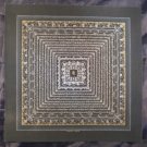 24 K Gold Lakpa Lama Signed Ohm Silver Thangka Thanka Painting Himalayan Art  A4