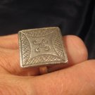 999 Silver Hill Tribe Ring nothern Thailand jewelry art size 9