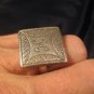 999 Silver Hill Tribe Ring nothern Thailand jewelry art size 9