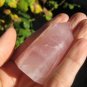 natural Rose Quartz natural stone point carving mineral art A5