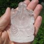 Natural Quartz Ganesh Elephant crystal stone Carving Nepal Himalayan Art A4