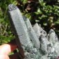 Green Quartz Crystal Point Cluster Stone rock mineral art China A4