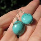 925 Silver Himalayan turquoise stone earrings earring Nepal jewelry art 925 Silver Himalayan turquoise stone earrings earring Nepal jewelry art