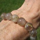 Natural Rutile Quartz Stone bead Mineral bracelet jewelry art Thailand A2