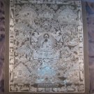Pure Silver Shakyamuni Buddha Thangka Thanka Painting Nepal Himalayan Art A2