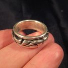 925 Silver wave spinner ring jewelry art Thailand size 7.5 925 Silver wave spinner ring jewelry art Thailand size 7.5