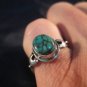 925 Silver Tibetan Turquoise stone Ring jewelry art Nepal Size 7 US O GB