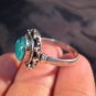 925 Silver Tibetan Turquoise stone Ring  jewelry art Nepal Size 9.25 US