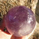 Large Natural Amethyst Crystal Ball stone art mineral carving A6