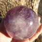 Large Natural Amethyst Crystal Ball stone art mineral carving A6