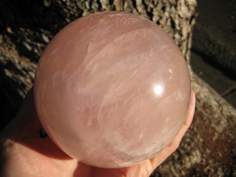 Large Natural Amethyst Crystal Ball stone art mineral carving A6