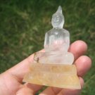 Natural Quartz Crystal Shakyamuni Buddha statue Thailand figurine art A25 Natural Quartz Crystal Shakyamuni Buddha statue Thailand figurine art A25