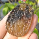 Natural Jade Dragon Pendant Amulet talisman stone carving A11 Natural Jade Dragon Pendant Amulet talisman stone carving A11