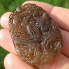 Natural agate Carnelian Onyx chinesebird dragon stone pendant amulet A32 Natural agate Carnelian Onyx chinesebird dragon stone pendant amulet A32
