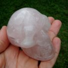 Natural Rose Quartz Crystal Skull Mineral stone art carving statue China A9 Natural Rose Quartz Crystal Skull Mineral stone art carving statue China A9