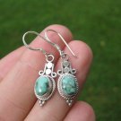 925 silver natural Tibetan stone turquoise earrings earring Nepal jewelry A15 925 silver natural Tibetan stone turquoise earrings earring Nepal jewelry A15