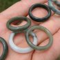 Set 8 ( lot ) Natural Jade ring Thailand jewelry stone art size US 6.75 7 A9
