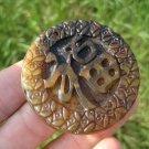 Natural agate Carnelian Onyx chinese good luck stone pendant amulet A30 Natural agate Carnelian Onyx chinese good luck stone pendant amulet A30
