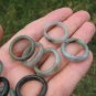 Set 12 ( lot ) Natural Jade ring Thailand jewelry stone art size US 6.5 6.75 7