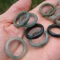 Set 12 ( lot ) Natural Jade ring Thailand jewelry stone art size US 6.5 6.75 7