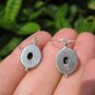 925 Silver Malachite pair Earrings Earring jewelry Nepal himalayan art A5