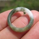 Natural Jade ring Thailand jewelry stone mineral art size 6.5 A40