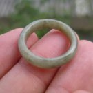 Natural Light Green jade ring Thailand jewelry stone mineral art size 6.5 A48 Natural Light Green jade ring Thailand jewelry stone mineral art size 6.5 A48