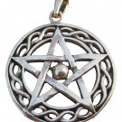 925 sterling silver wicca pentagram pendant necklace A44 925 sterling silver wicca pentagram pendant necklace A44