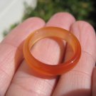 Large Natural Orange Agate Carnelian  Ring Thailand Jewelry Art Size 9 US A1